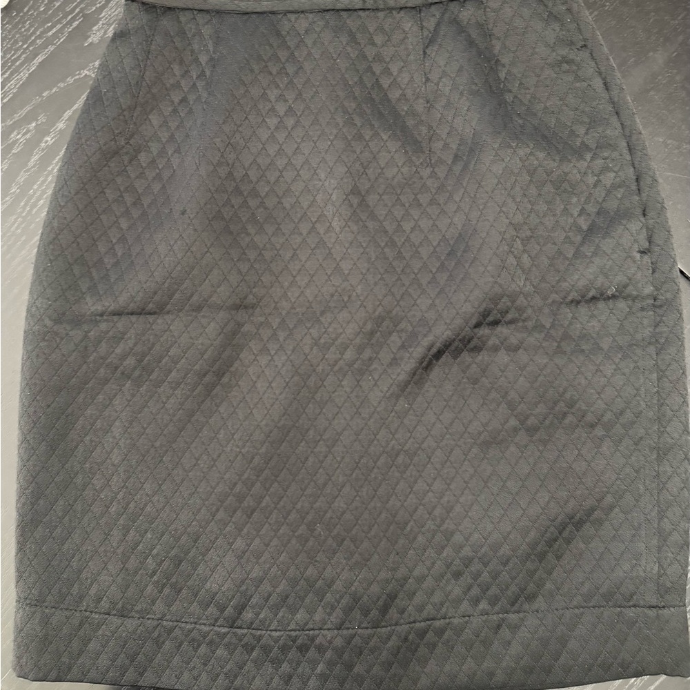 Comme des Garcons circa 1990 Elegant Black Quilted Skirt